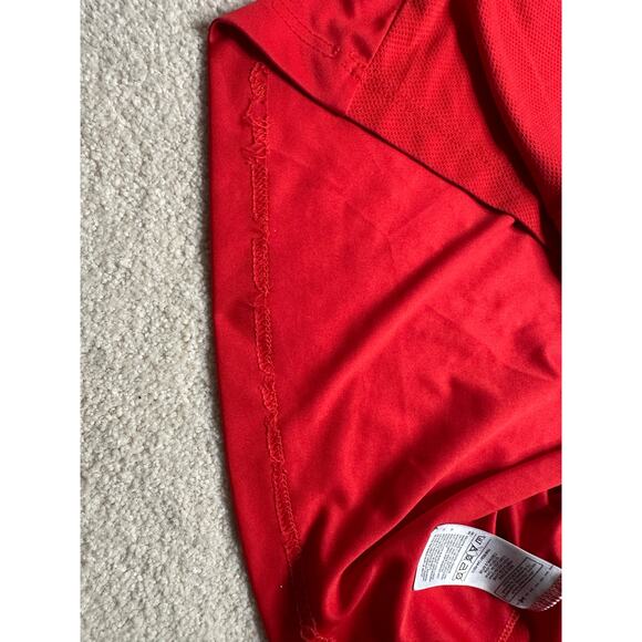 Adidas: Red Black and White Athletic Dri-fit Tee - Picture 9 of 9